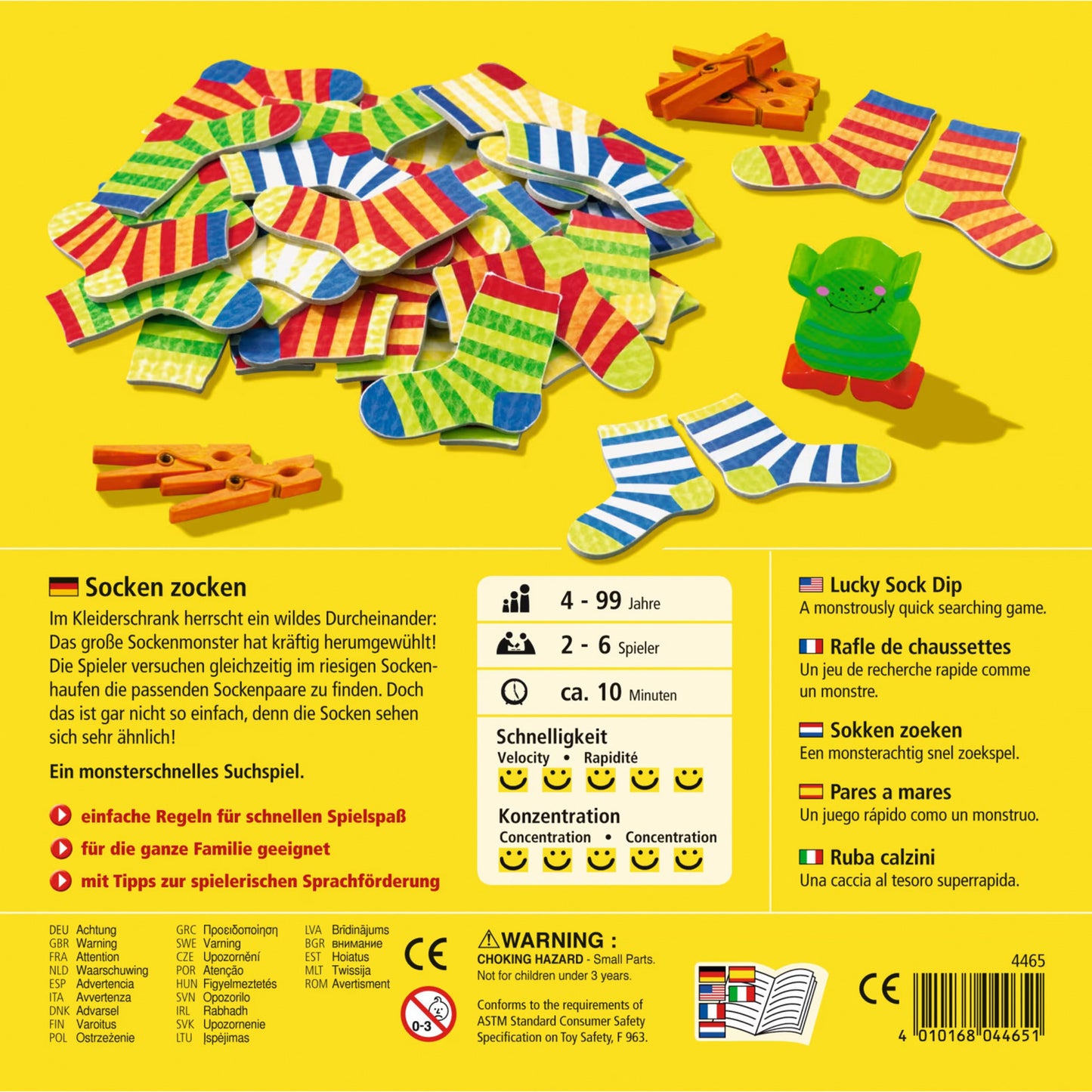 Socken zocken, Brettspiel
