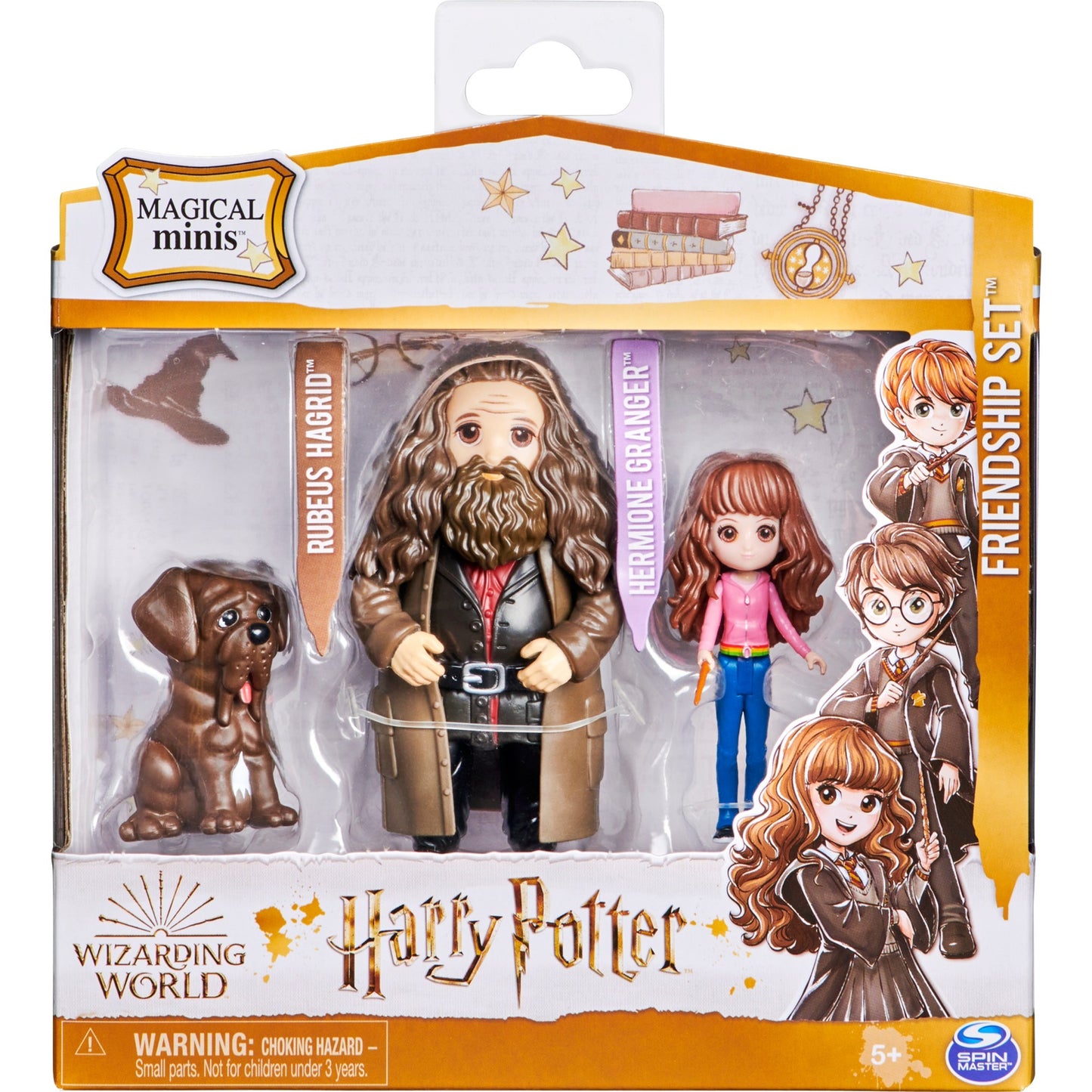 Spinmaster Wizarding World Harry Potter - Hermine Granger und Rubeus Hagrid (7,6 cm Sammelfiguren)