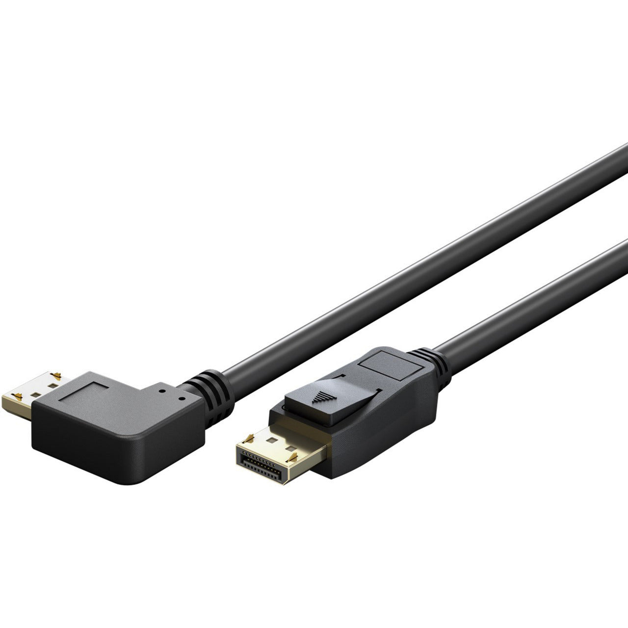 Kabel DisplayPort Stecker 90° > DisplayPort Stecker, 8K / 144Hz
