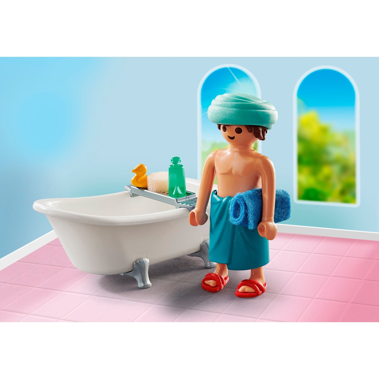 PLAYMOBIL 71167 specialPLUS Mann in der Badewanne, Konstruktionsspielzeug