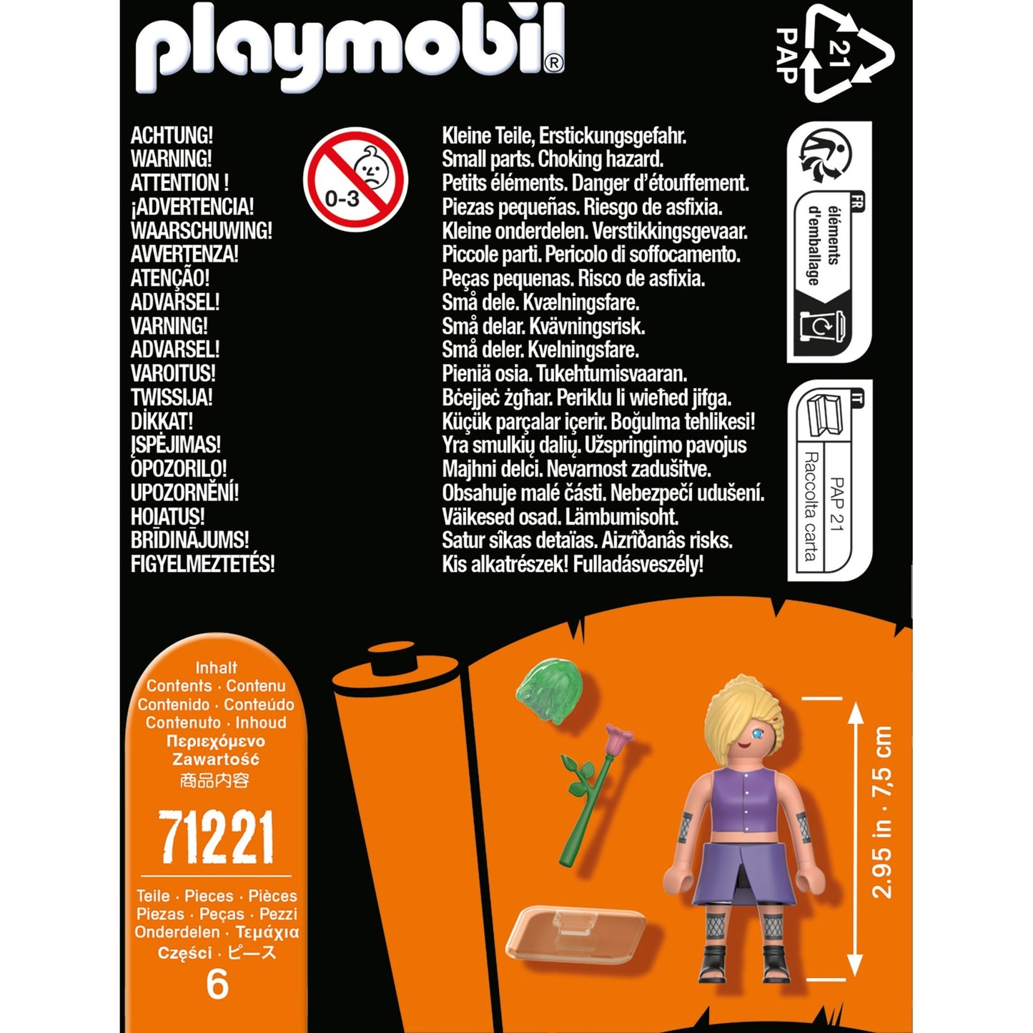 PLAYMOBIL 71221 Naruto Shippuden - Ino, Konstruktionsspielzeug