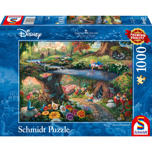 Schmidt Spiele Thomas Kinkade: Painter of Light - Disney - Alice im Wunderland (1000 Teile)