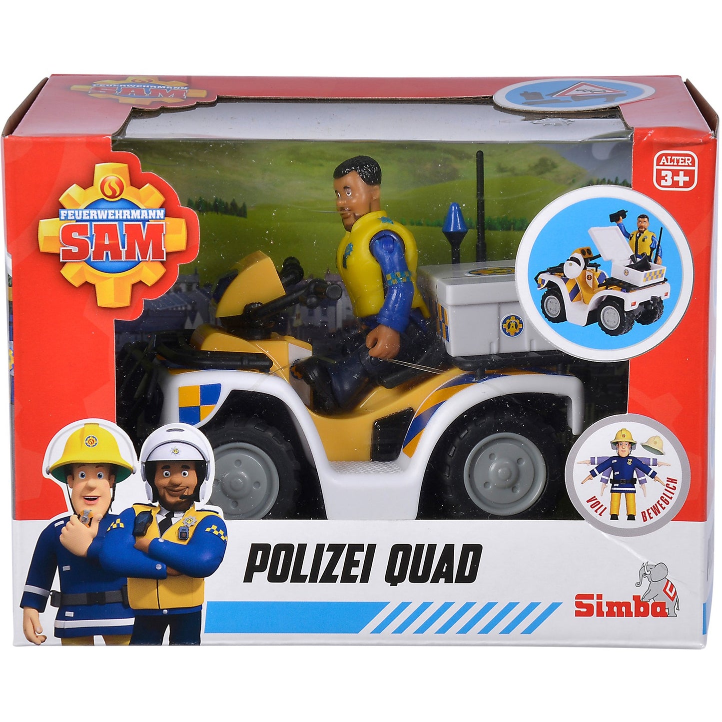 Simba Feuerwehrmann Sam Polizei-Quad, Spielfahrzeug