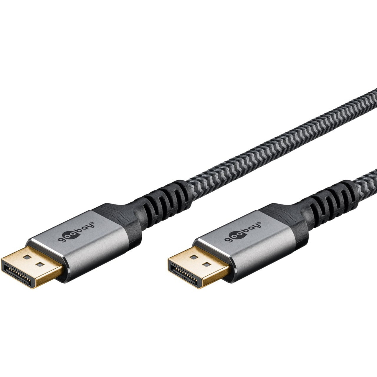Goobay Plus DisplayPort 1.4 Kabel, 8K @ 60Hz (grau, 2 Meter)