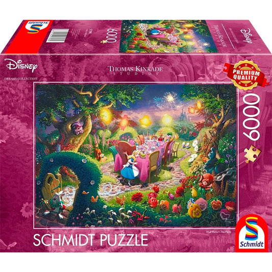 Schmidt Spiele Thomas Kinkade Studios: Disney Dreams Collection - Alice in Wonderland, Mad Hatter?s Tea Party (6000 Teile)