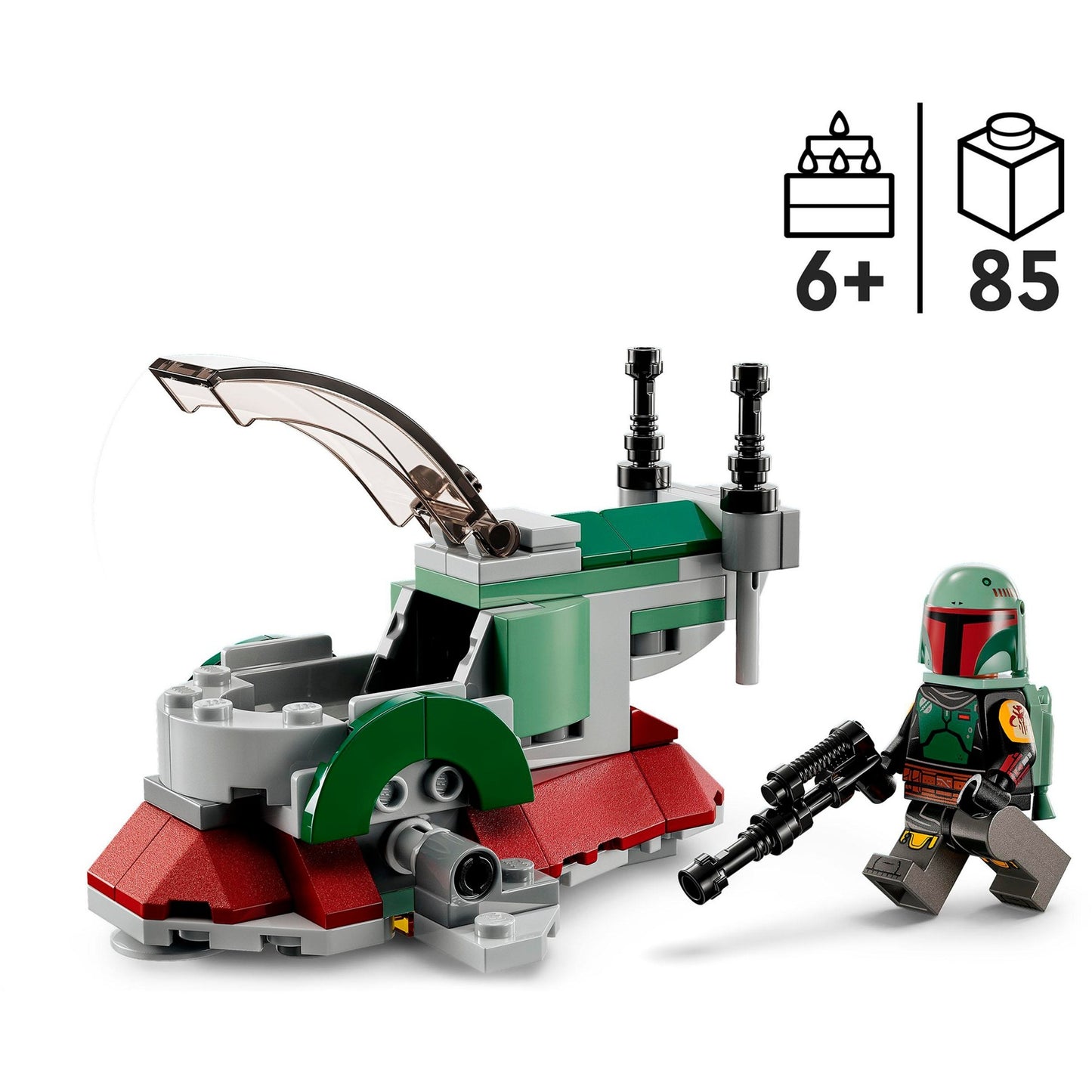 LEGO 75344 Star Wars Boba Fetts Starship - Microfighter, Konstruktionsspielzeug