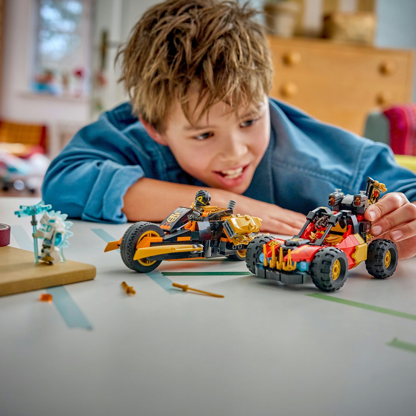 71864 Ninjago Kais und Coles Kombi-Flitzer, Konstruktionsspielzeug