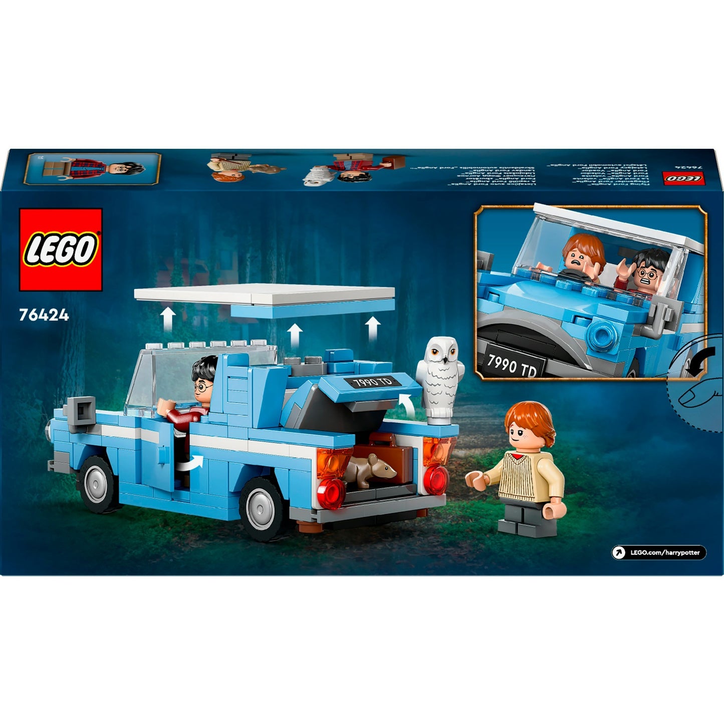 LEGO 76424 Harry Potter Fliegender Ford Anglia, Konstruktionsspielzeug