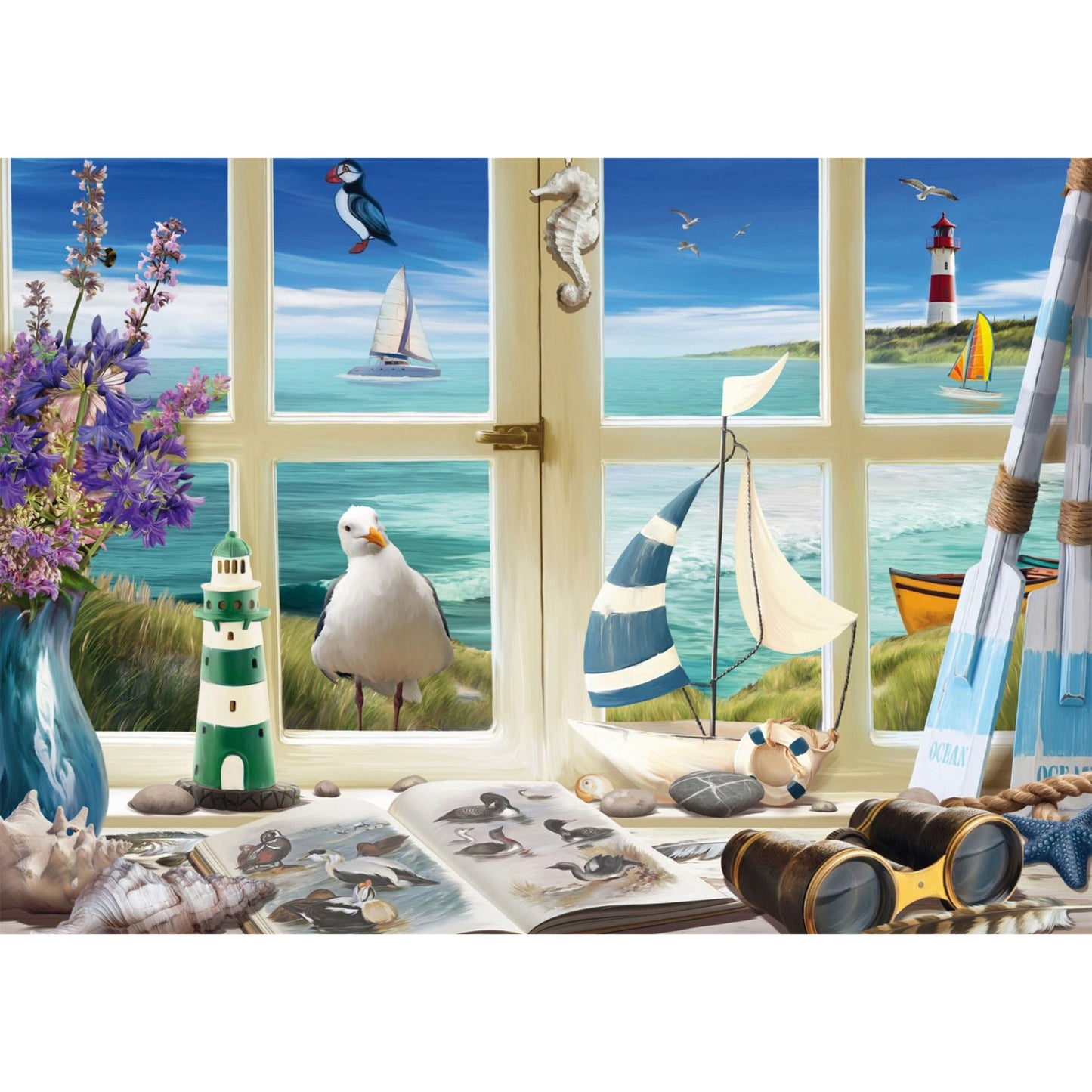 Studie am Meer, Puzzle