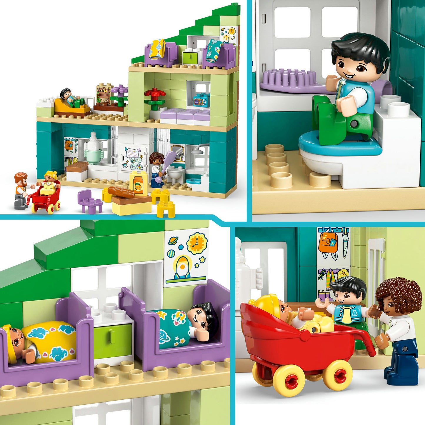10470 DUPLO Town Modernes Familienhaus mit Figuren - 3-in-1-Set, Konstruktionsspielzeug