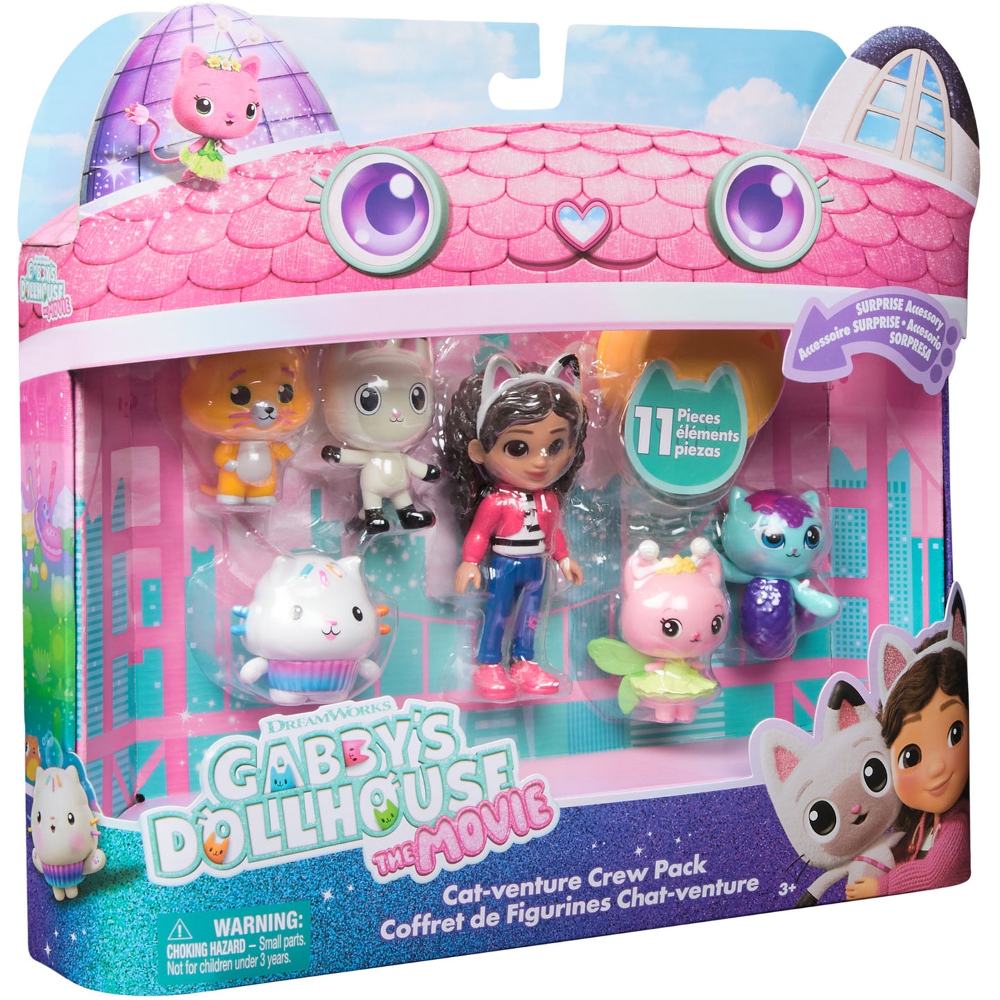 Gabby's Dollhouse: Der Film - Cat-venture Crew Figuren-Set, Spielfigur