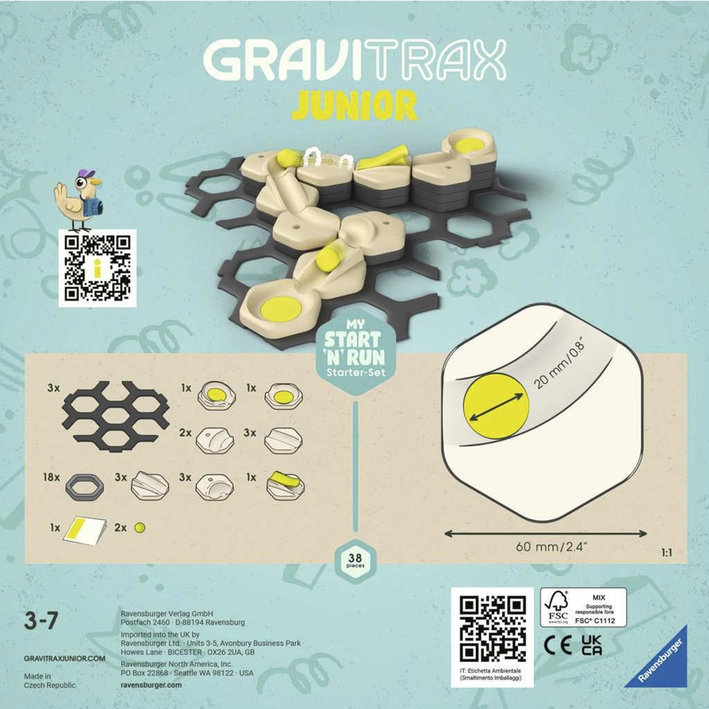 Ravensburger GraviTrax Junior Starter-Set S Start & Run, Bahn