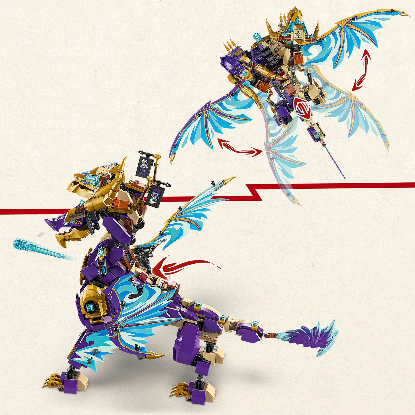 71836 Ninjago Lichtbogendrache, Konstruktionsspielzeug