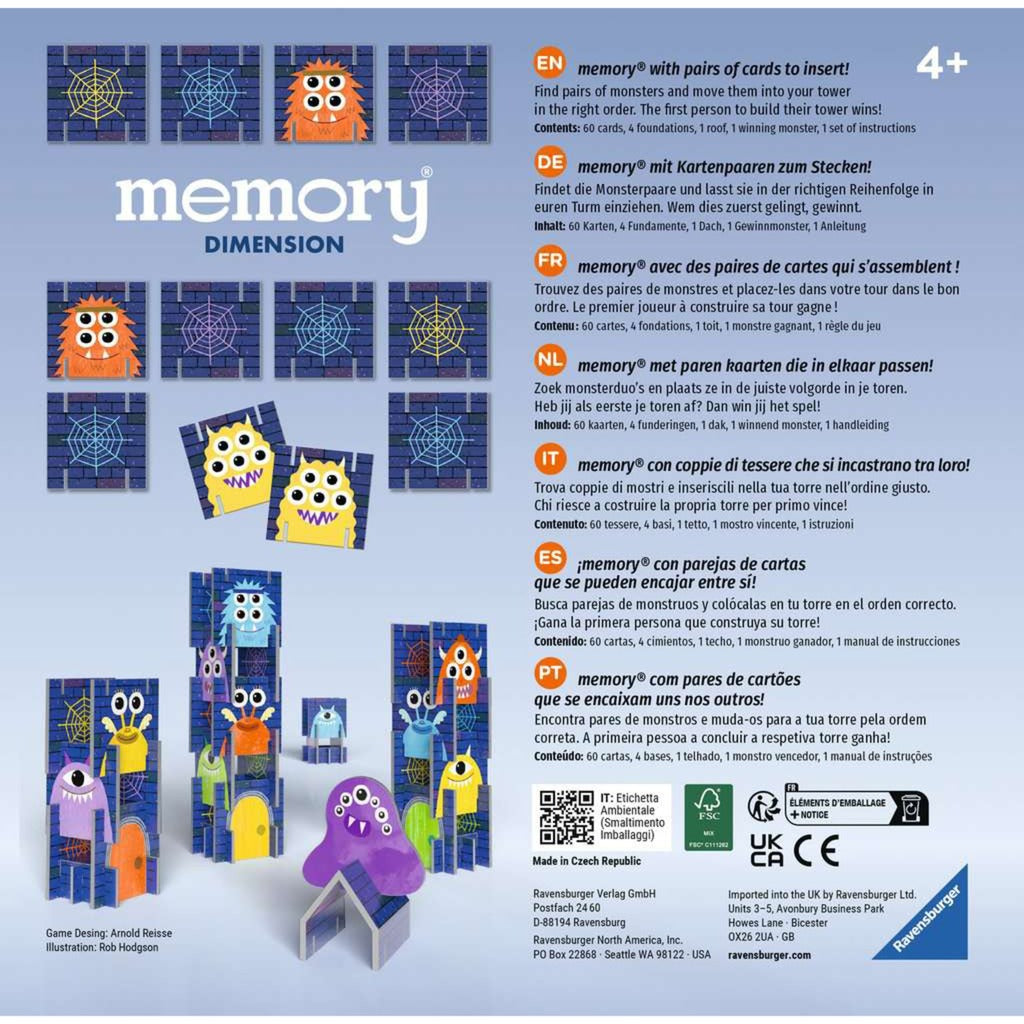 memory Dimension, Gedächtnisspiel