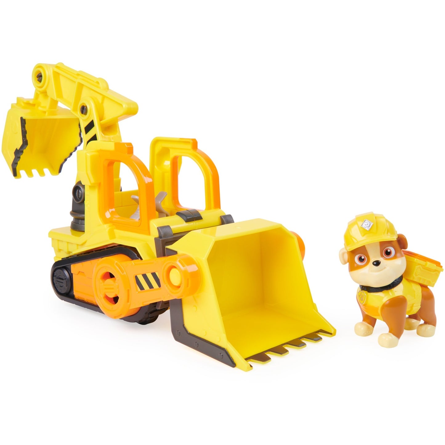 Spin Master Rubble & Crew - Planierraupen-Baufahrzeug mit Rubble-Figur, Spielfahrzeug