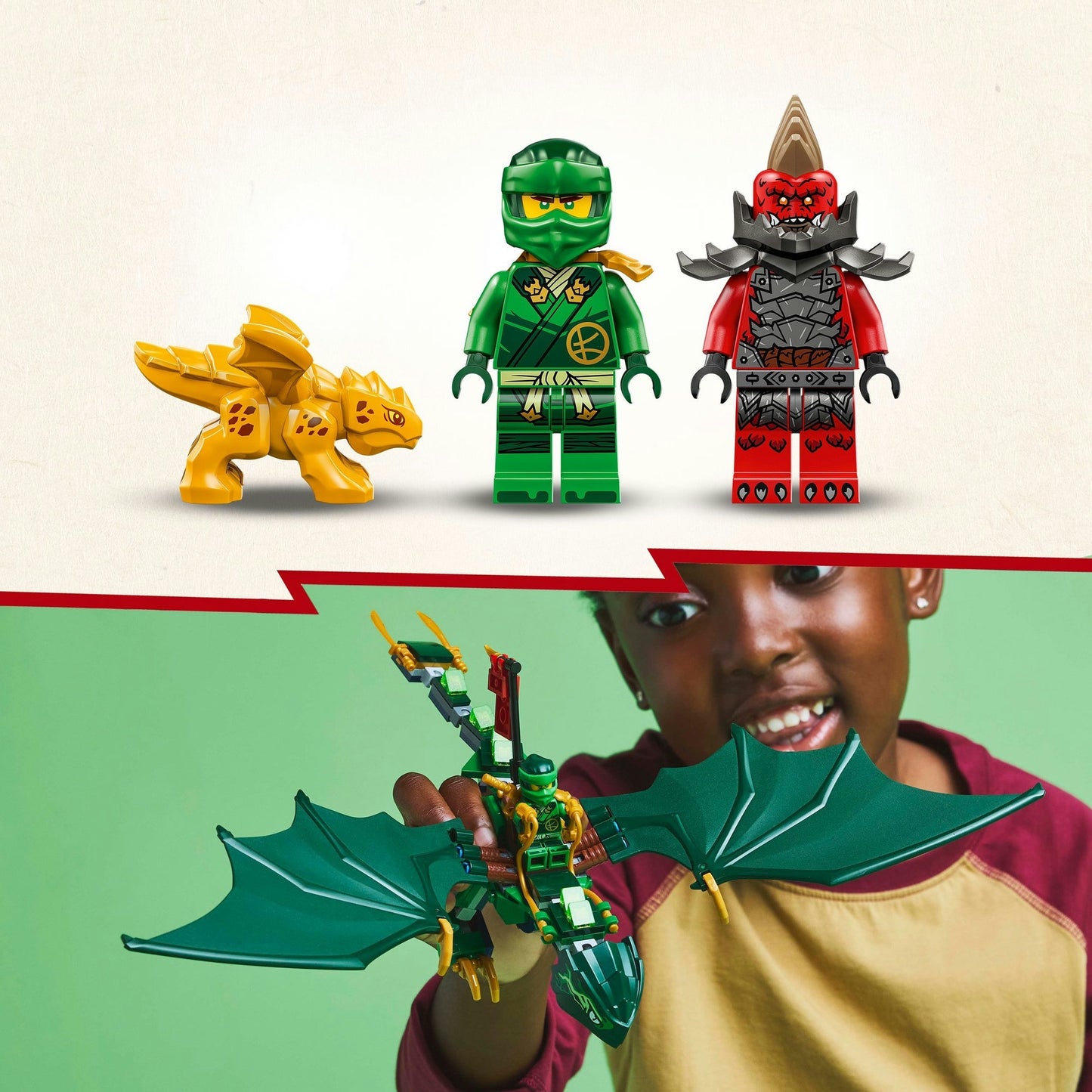 71829 Ninjago Lloyds grüner Walddrache, Konstruktionsspielzeug
