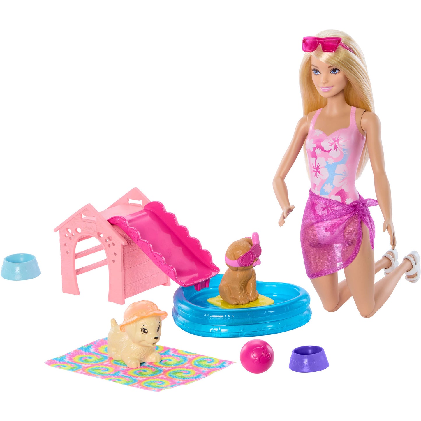 Barbie Hündchen Pool Party - Aloha Blonde, Puppe