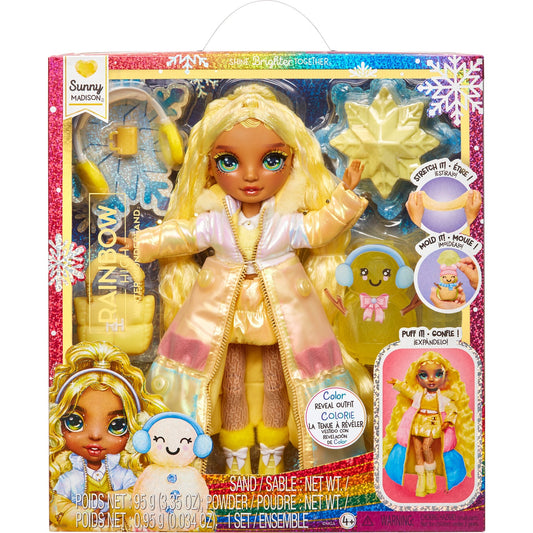 MGA Entertainment Rainbow High Winter Wonderland Doll - Sunny (Yellow)