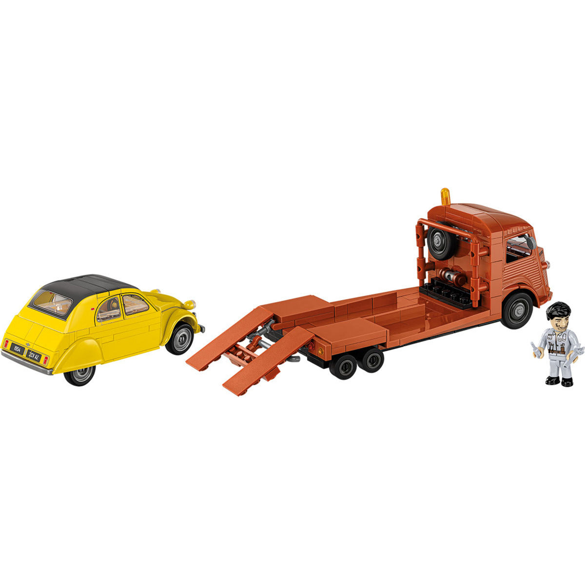 Citroen Type H Car Transporter & 2CV Type AZ, Konstruktionsspielzeug