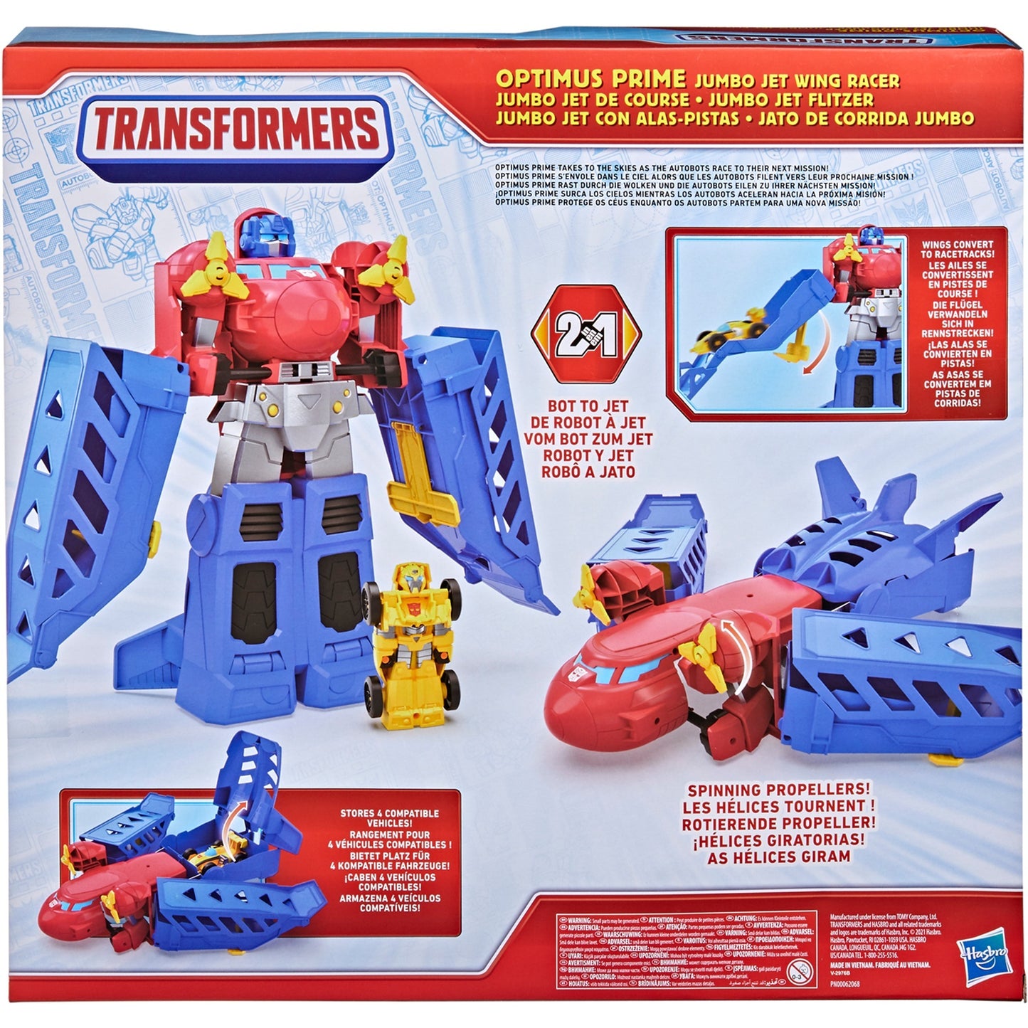 Hasbro Transformers Optimus Prime Jumbo Jet Flitzer