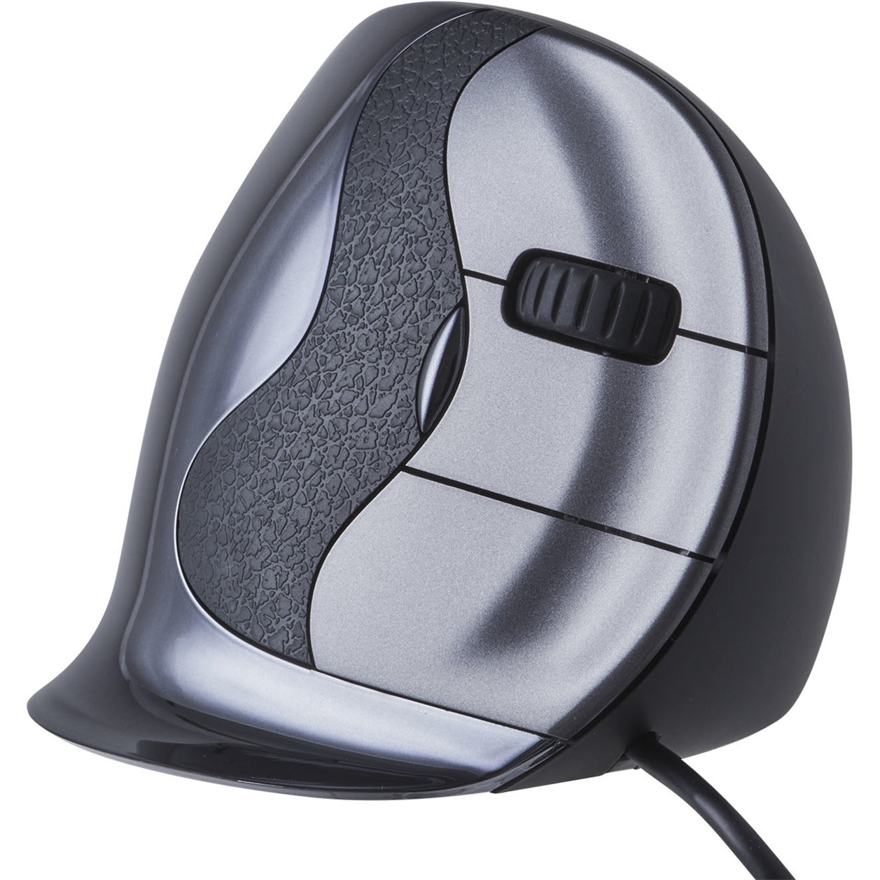 Evoluent VerticalMouse D (schwarz/silber, Medium, RH)