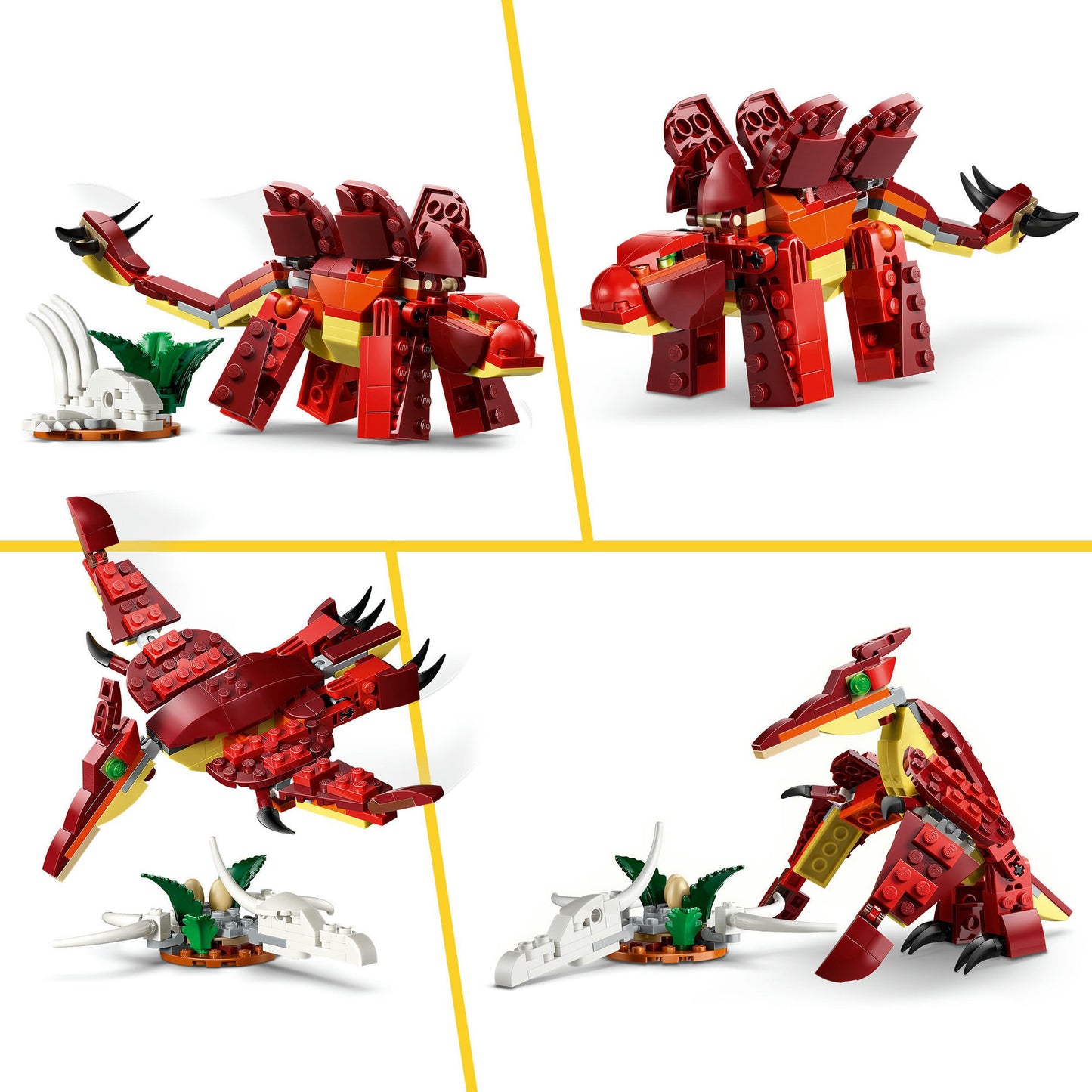 31379 Creator 3-in-1 Wilder Dinosaurier, Konstruktionsspielzeug