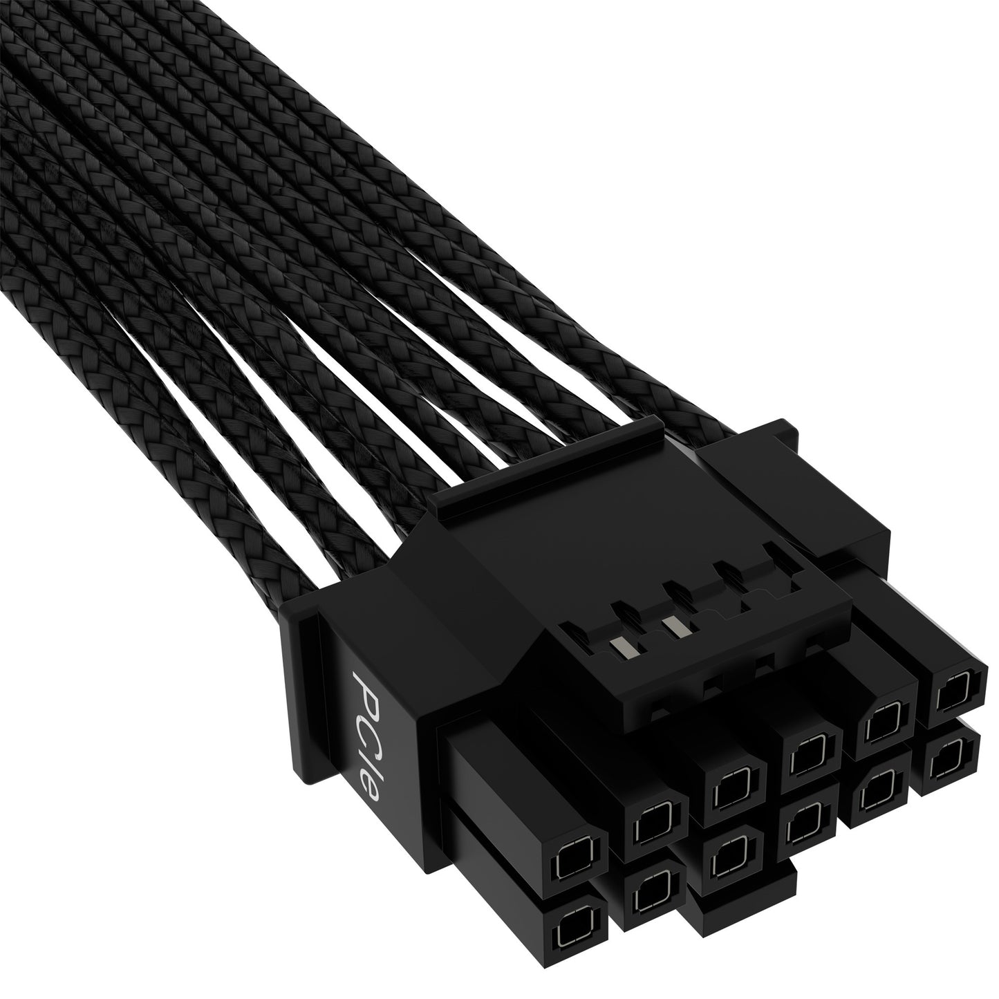 Corsair Premium Sleeved PCIe 5.0 12VHPWR PSU Adapterkabel (schwarz, 50cm)