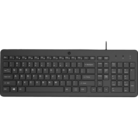 HP 150 Kabelgebundene Tastatur (schwarz, DE-Layout)