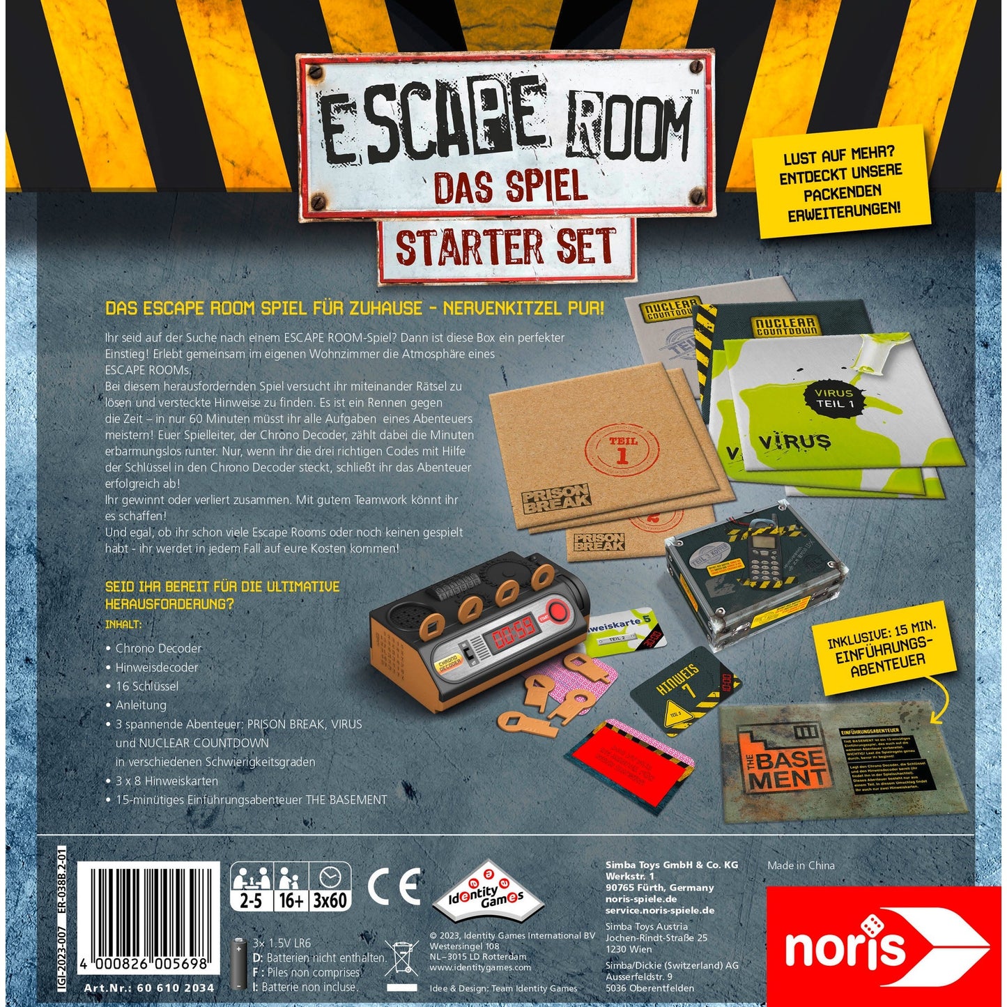 Noris Escape Room Das Spiel, Partyspiel