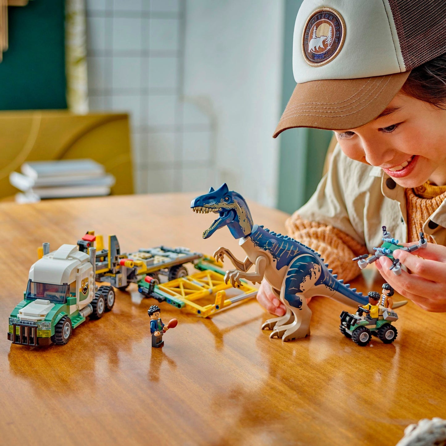 LEGO 76966 Jurassic World Dinosaurier-Missionen: Allosaurus-Transporter, Konstruktionsspielzeug