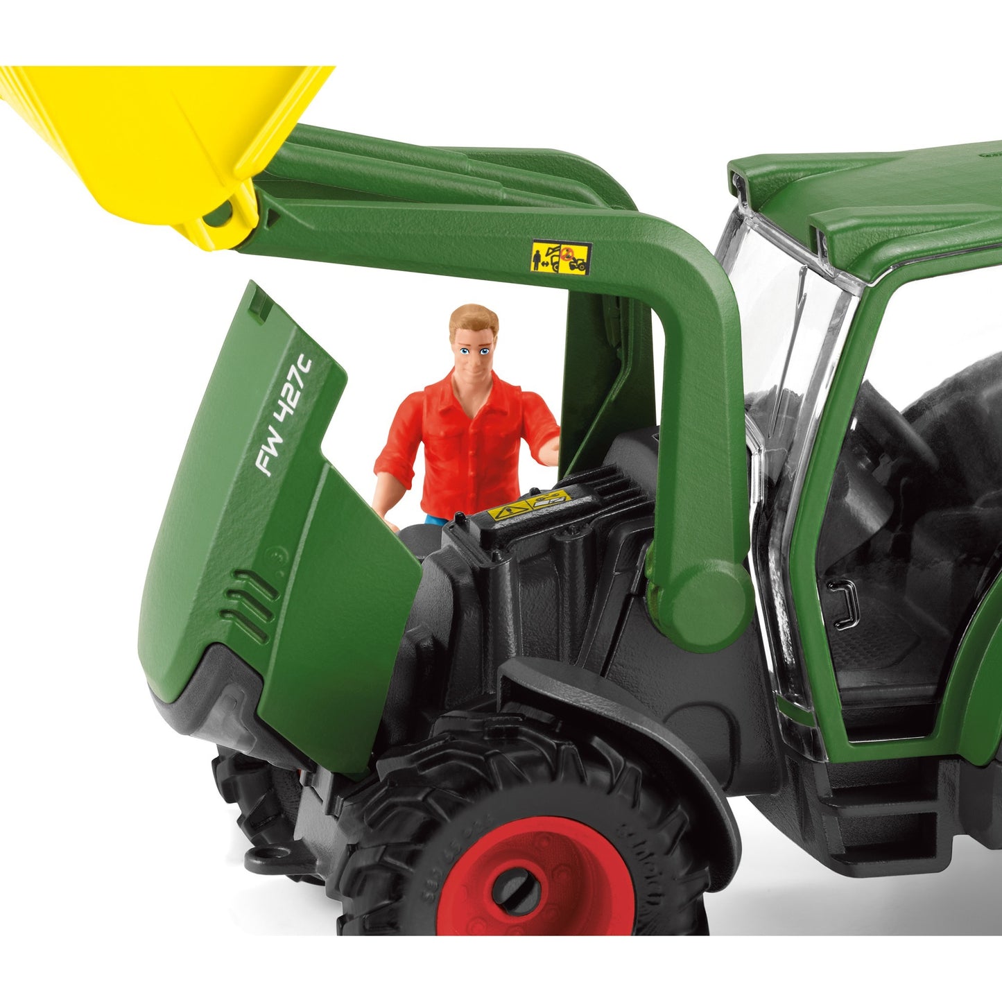 Schleich Farm World Traktor mit Anhänger, Spielfahrzeug