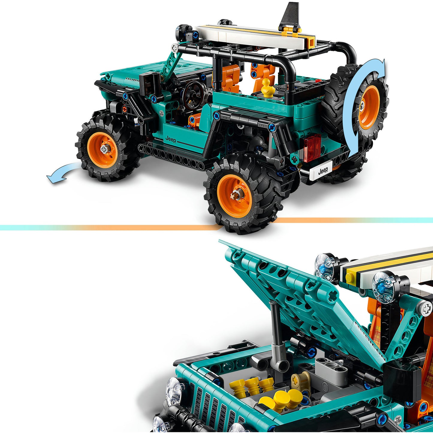 42227 Technic Jeep Wrangler Rubicon Geländewagen, Konstruktionsspielzeug