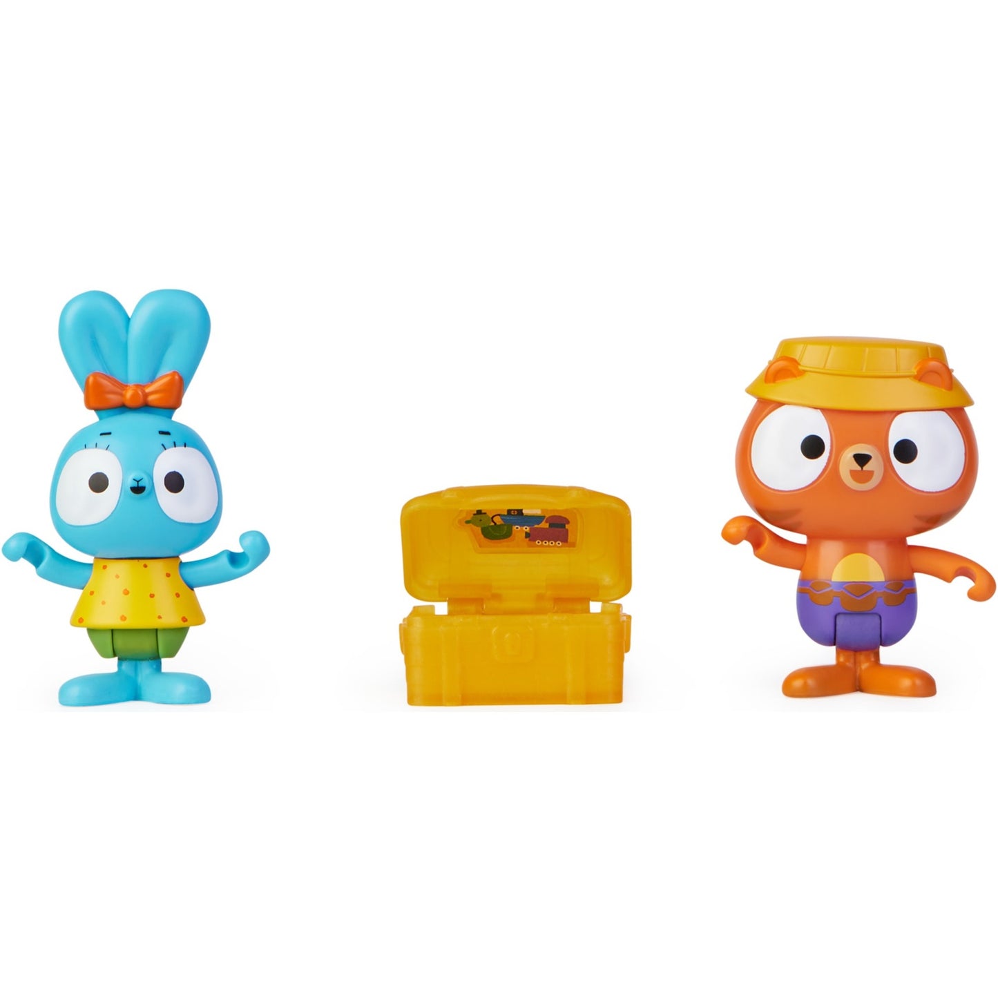 Spinmaster Brave Bunnies - Schatzsuche mit Boo Hase und Tiger (mit 2 Actionfiguren und 1 Schatzkiste als Zubehör, Spielzeug für Kinder ab 3 Jahren, Basic Figuren Set)