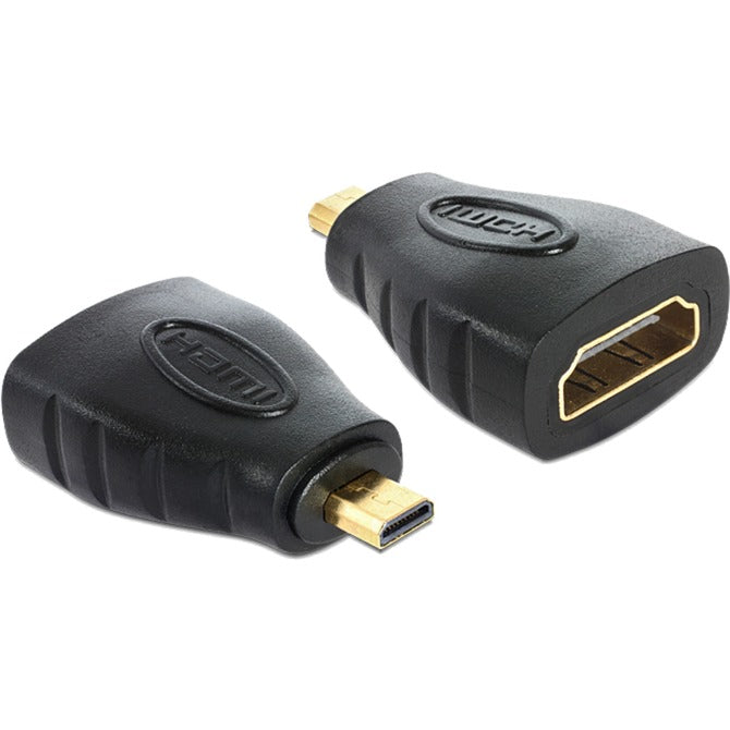 DeLOCK Adapter micro HDMI-D Stecker -> A Buchse (schwarz)