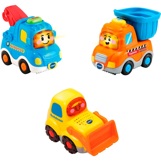 VTech Tut Tut Baby Flitzer - 3er Set Baustellenfahrzeuge, Spielfahrzeug