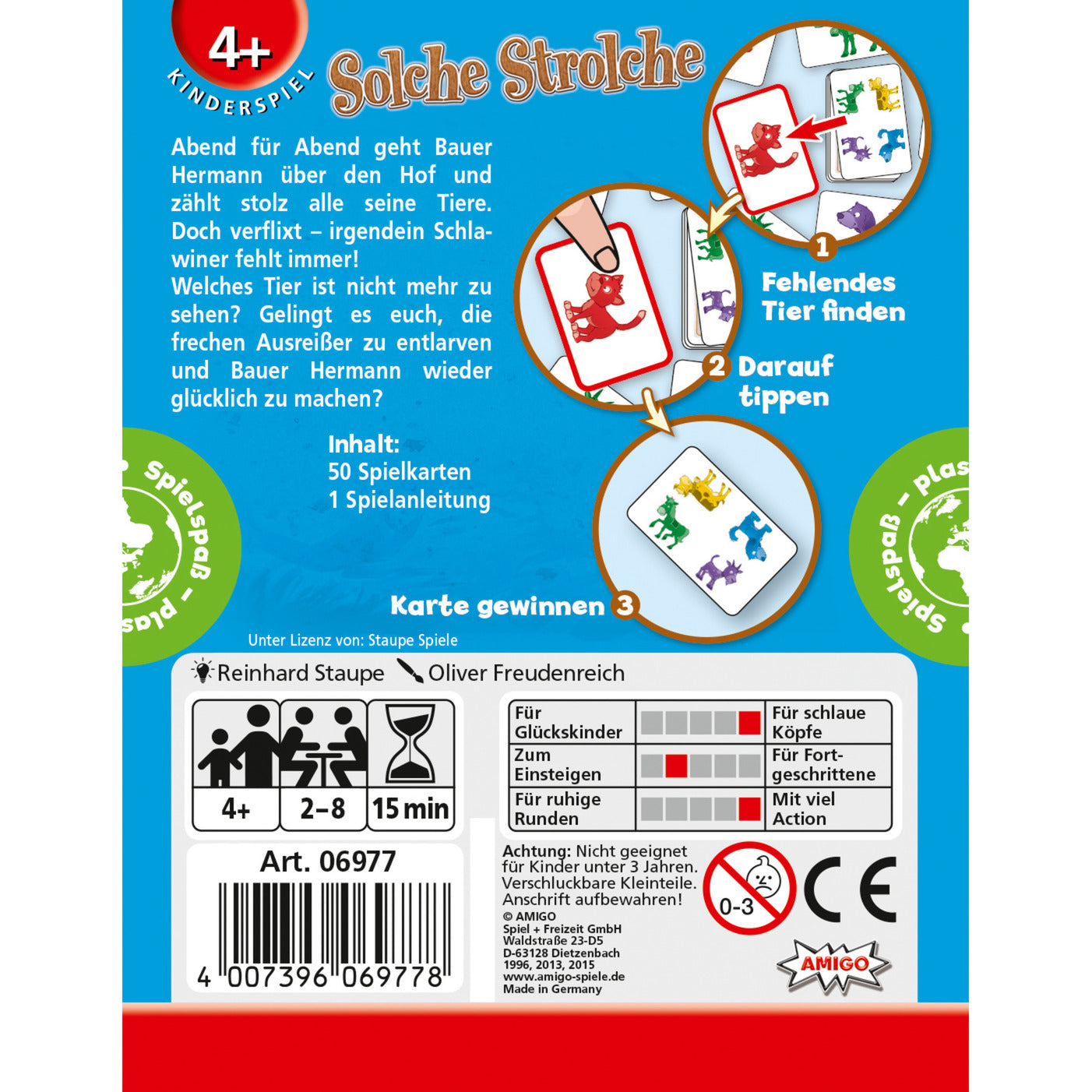 Solche Strolche, Gedächtnisspiel