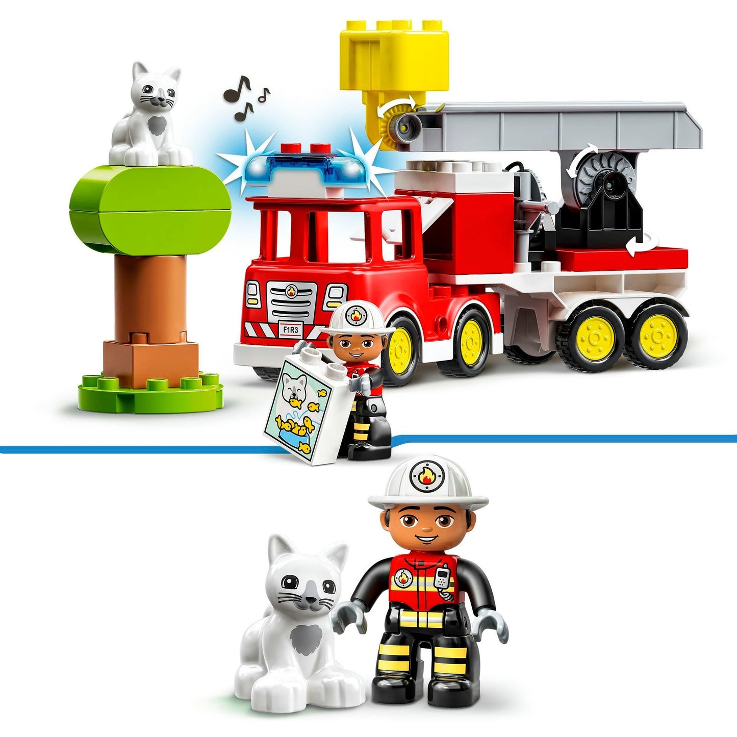 LEGO 10969 DUPLO Feuerwehrauto, Konstruktionsspielzeug