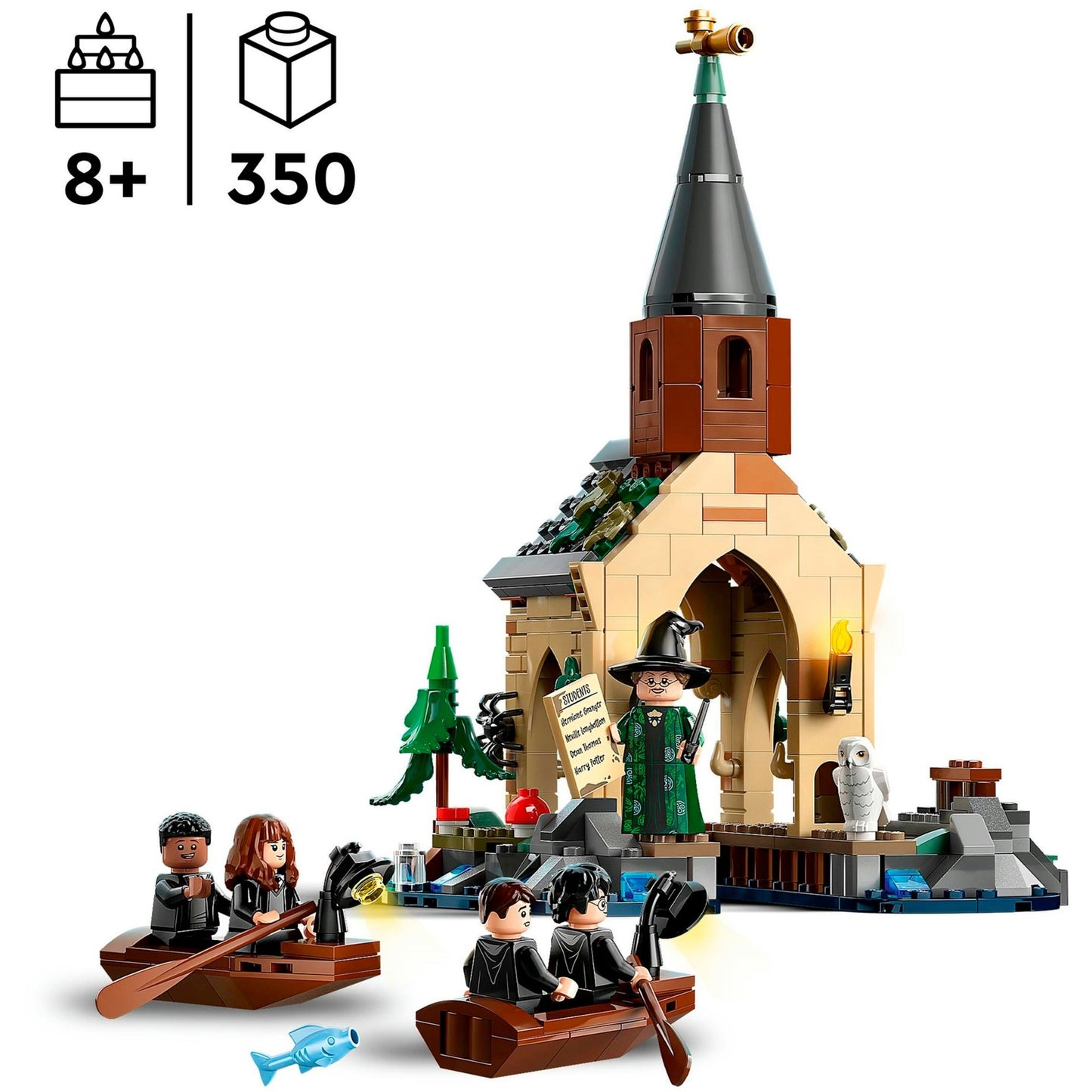 LEGO 76426 Harry Potter Bootshaus von Schloss Hogwarts, Konstruktionsspielzeug