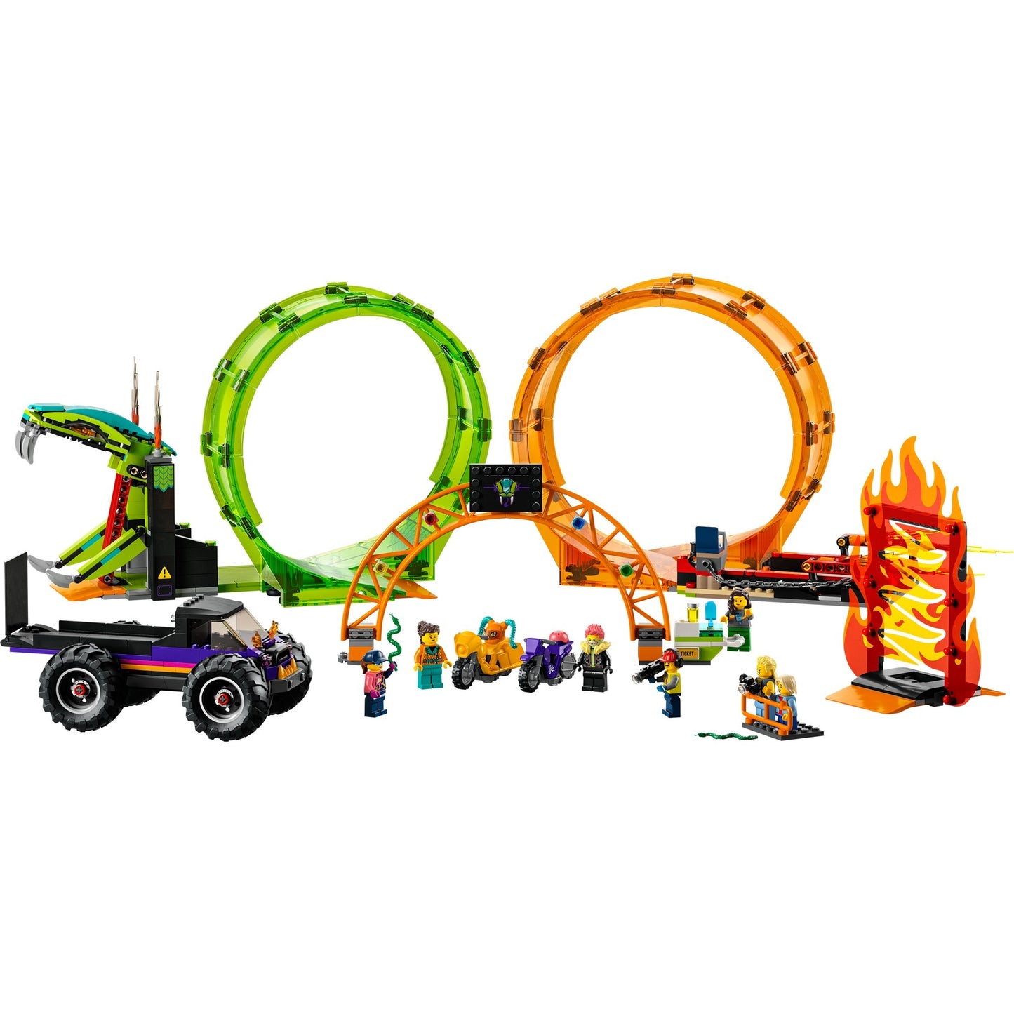 LEGO 60339 City Stuntz Stuntshow-Doppellooping Set, Konstruktionsspielzeug