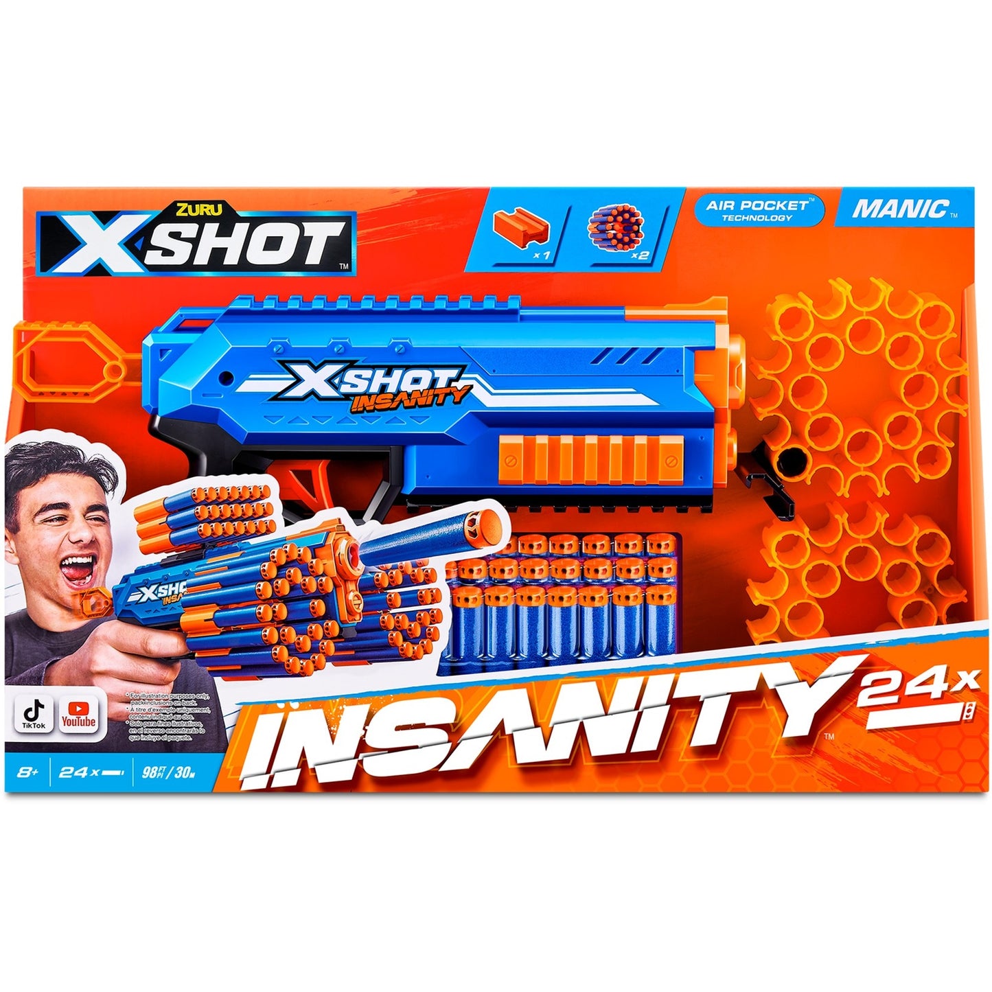 ZURU XSHOT Insanity - Manic (inkl. 24 Darts)