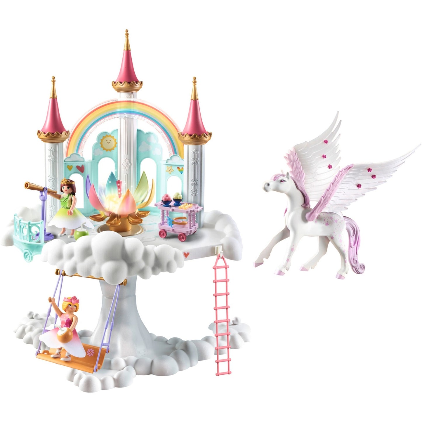 PLAYMOBIL 71359 Princess Magic Himmlisches Regenbogenschloss, Konstruktionsspielzeug