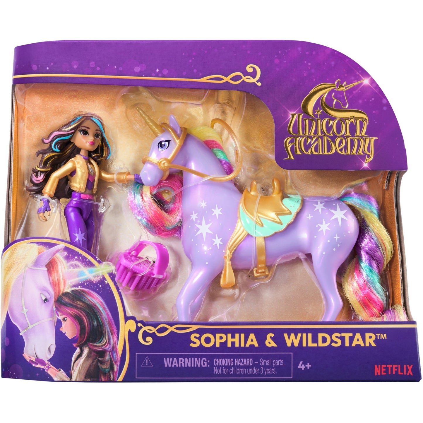 Spinmaster Unicorn Academy - Sophia und Einhorn Wildstar Set