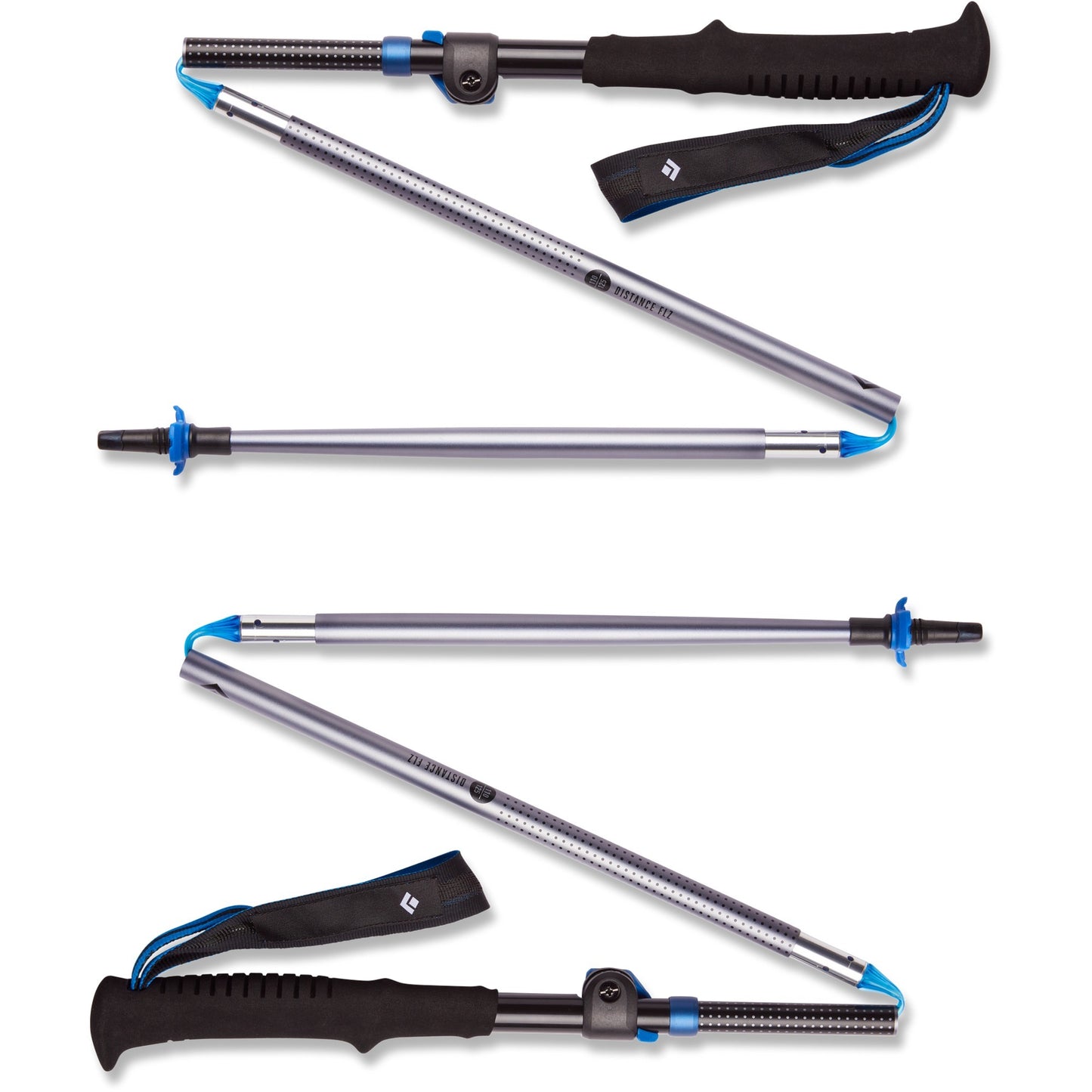 Black Diamond Trekkingstöcke Distance FLZ (grau, 1 Paar, 110 cm)