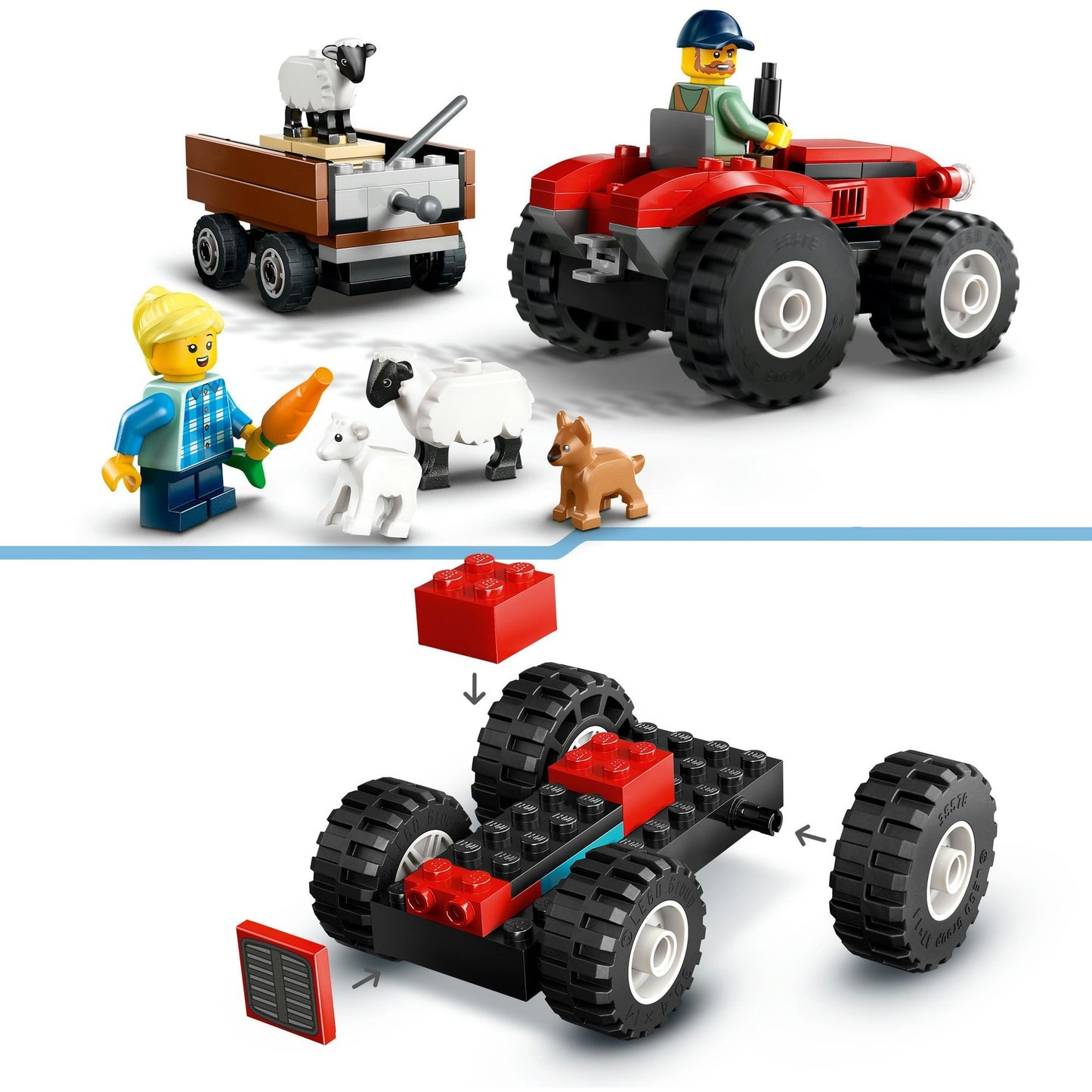 60461 City Traktor mit Anhänger, Konstruktionsspielzeug
