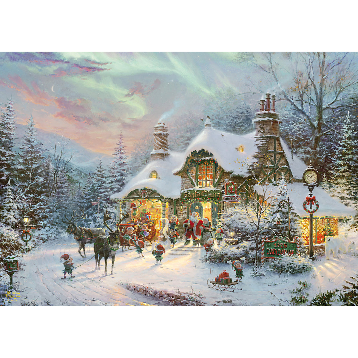 Thomas Kinkade Studios: Santas Nacht bevor Weihnachten, Puzzle