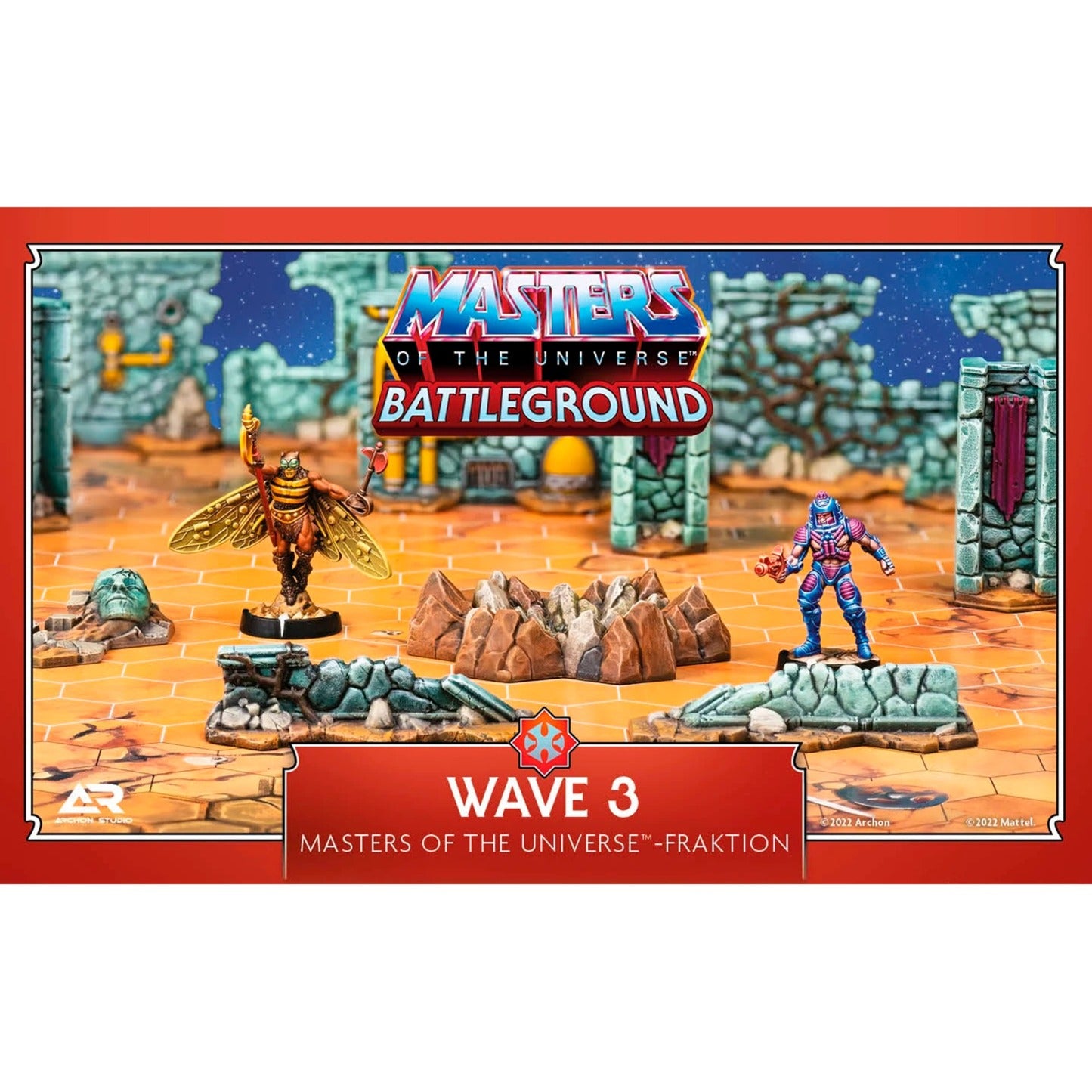 Asmodee Masters of the Universe: Battleground Wave 3 - Masters of the Universe-Fraktion, Brettspiel
