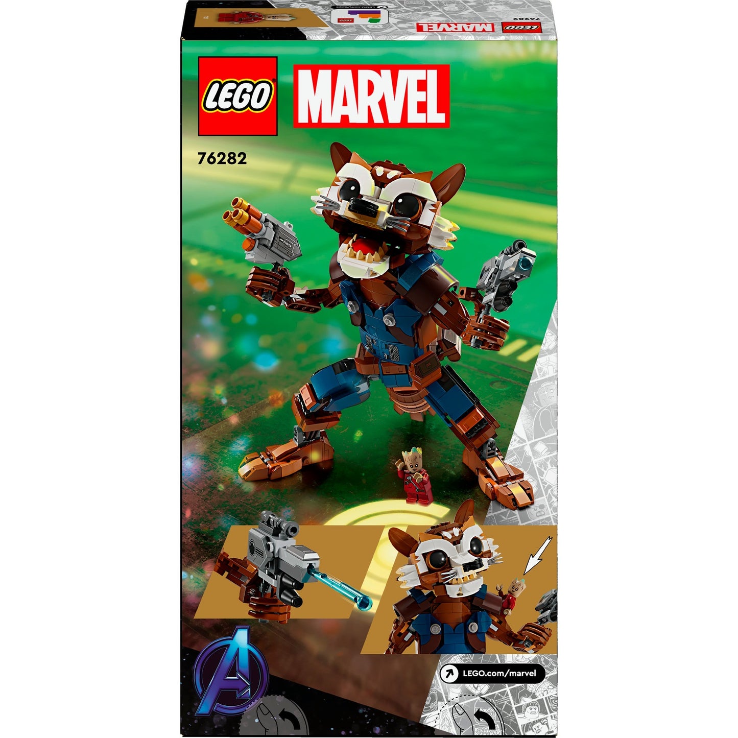 LEGO 76282 Marvel Super Heroes Rocket & Baby Groot, Konstruktionsspielzeug