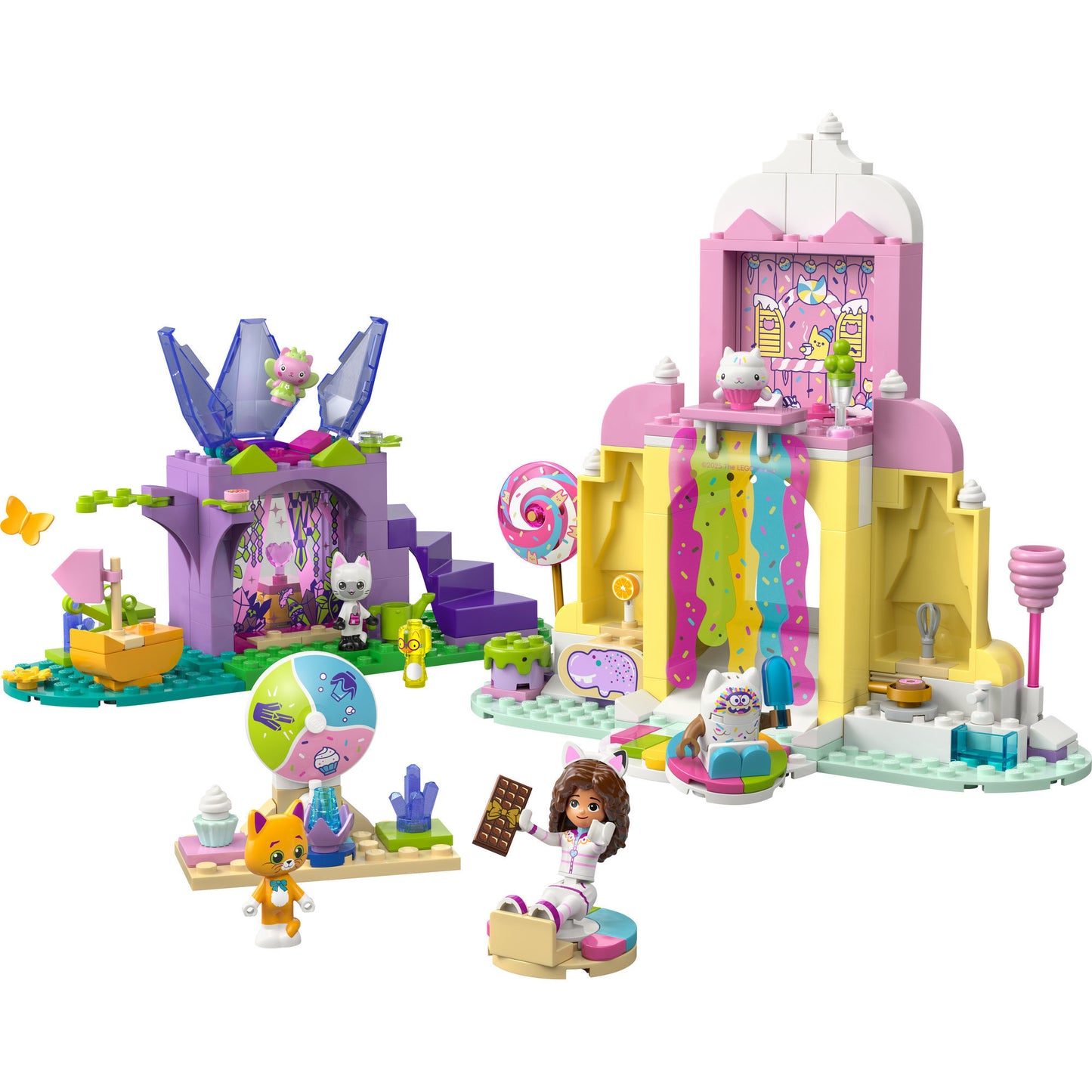 11205 Gabby´s Dollhouse Zuckerguss-Gebirge und Kätzchen-Garten, Konstruktionsspielzeug