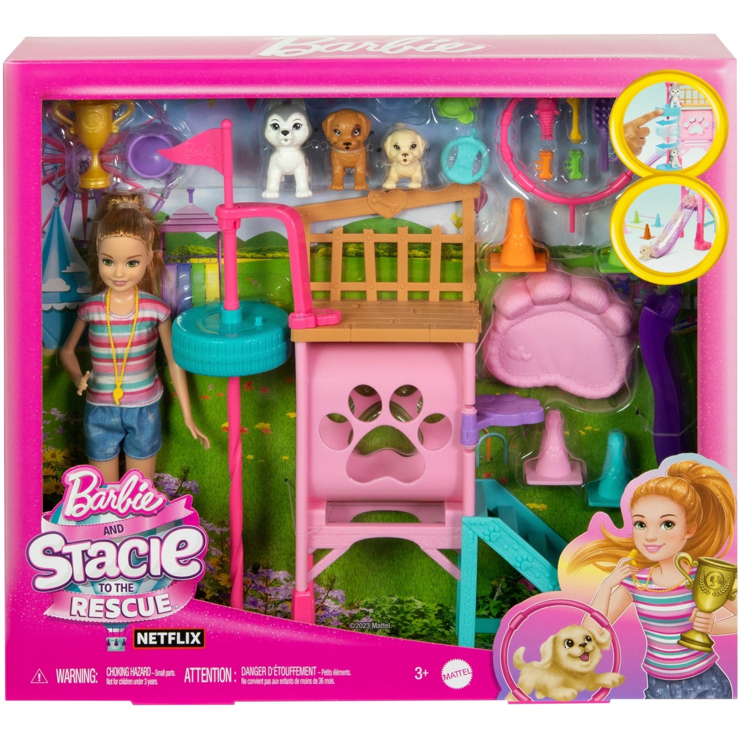 Barbie Barbie Family & Friends Stacie's Puppy Playground Spielset