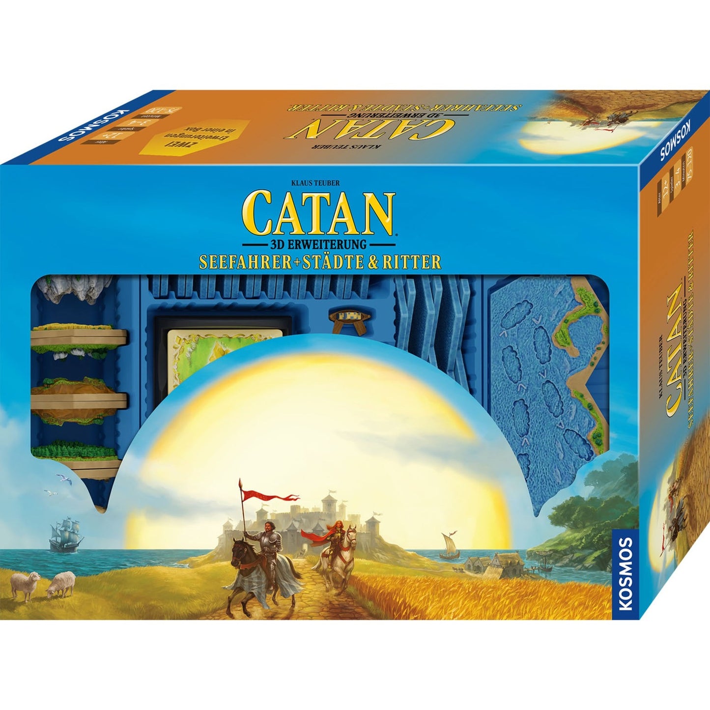 KOSMOS CATAN 3D - Seefahrer + Städte & Ritter, Brettspiel